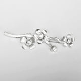 Cherry blossom branch brooch