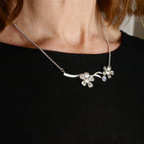 Cherry blossom branch necklace