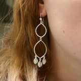 Double sorrel drop earring