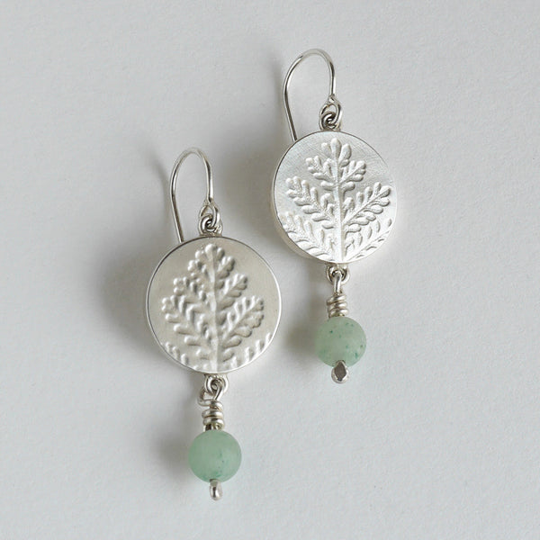 Coin drop earring