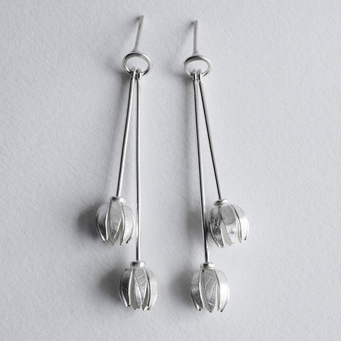 Bud double drop earring