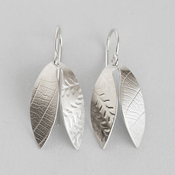 Snowdrop petal earrings