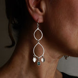 Green tourmaline sorrel earrings
