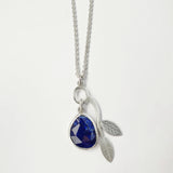 Lapis lazuli branch pendant