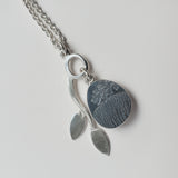 Lapis lazuli branch pendant