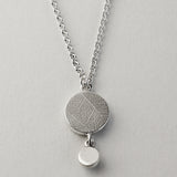 Moonstone drop fern pendant