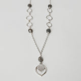 Labradorite teardrop bead necklace