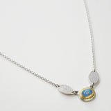 Ethiopian opal leaf wing pendant