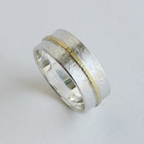 Wide ring gold line