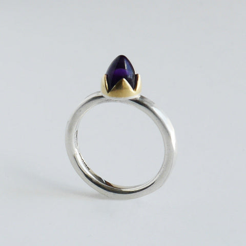 Amethyst bud ring