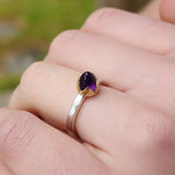 Amethyst bud ring