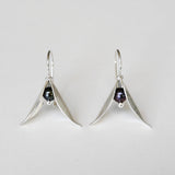 Seed pod pearl earring