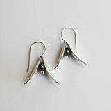 Seed pod pearl earring