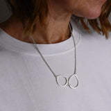 Double teardrop glasses holder pendant