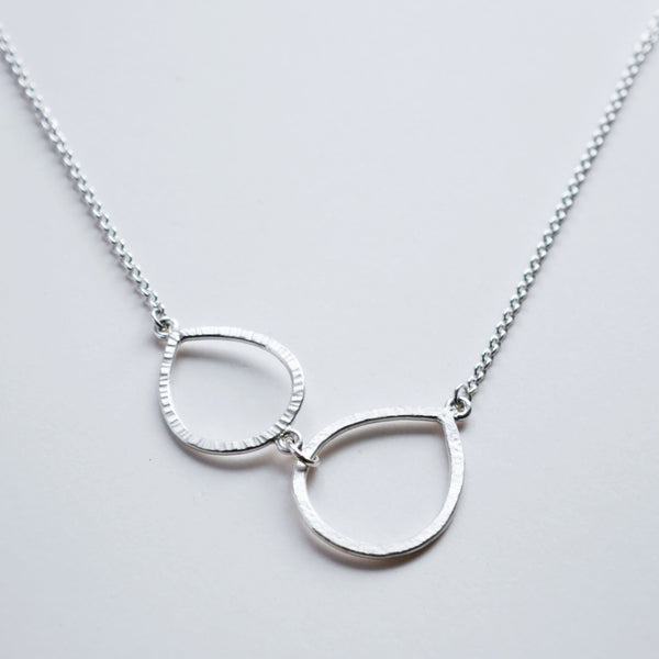 Double teardrop glasses holder pendant