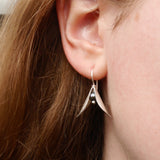 Seed pod pearl earring